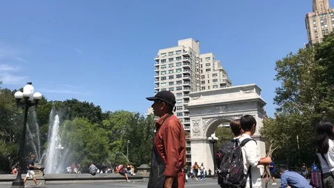 Washington Square Park Time Lapse, Manhattan, New York City Stock Footage 114382892