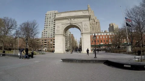 Washington Square Park Timelapse 4K Stock Footage 102481435
