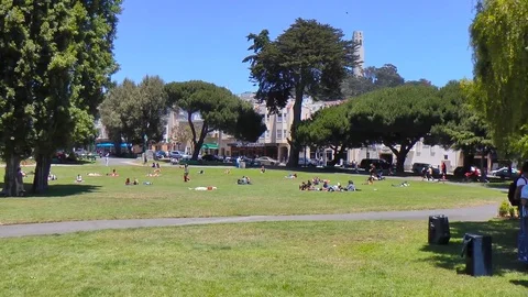 Washington Square Slow Pan  Stock Footage 72496733