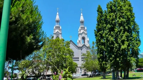 Washington Square Sts Peter and Paul 2 Stock Footage 72496725