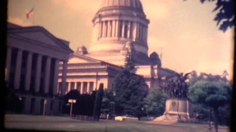 Washington State Capitol Building Stock Footage 54511473