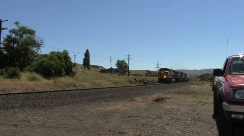 Washington state engine passing Stock Footage 4633995