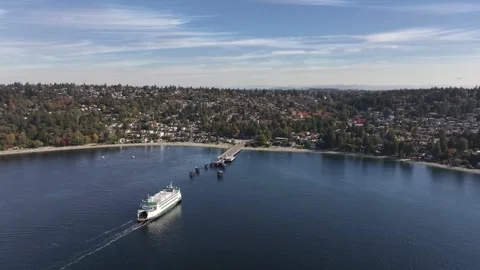 Washington State Ferry 1 Stockbeeldmateriaal 305414675