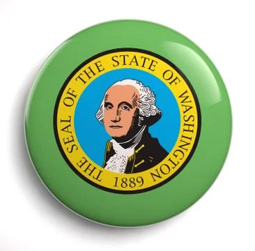Washington state flag Stock Illustration