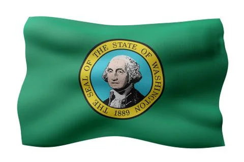 Washington State flag Stock Illustration