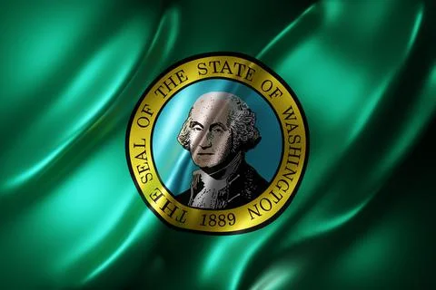 Washington State flag Stock Illustration