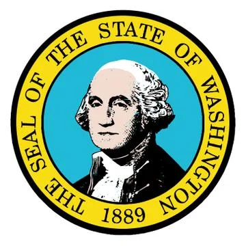 Washington state seal Stock Illustration