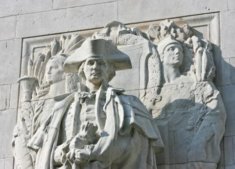 Washington statue Stock-Fotos