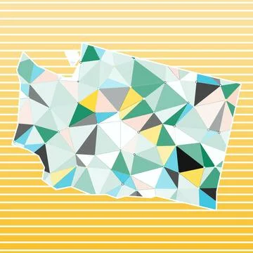 Washington vector illustration. Washington design on gradient stripes backg.. イラスト素材