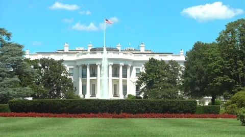 Washington - The White House - Close Up Stock Footage 66312876