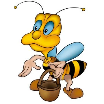 Wasp And Handbasket Stock Illustration