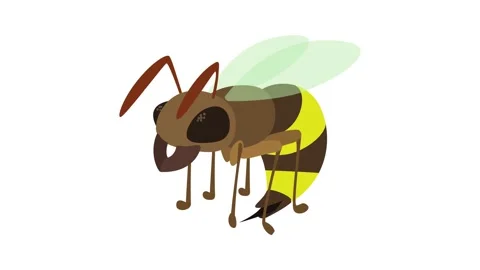Wasp icon animation Stock Footage 168928218
