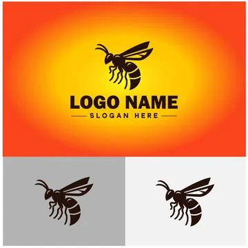 Wasp logo vector art icon graphics for company brand business icon wasp Log.. Stock-Illustration
