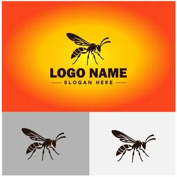 Wasp logo vector art icon graphics for company brand business icon wasp Log.. Stock-Illustration