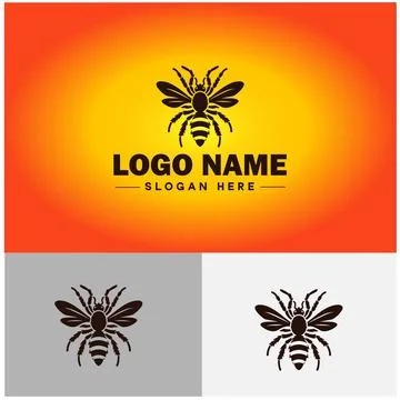 Wasp logo vector art icon graphics for company brand business icon wasp Log.. Stock Illustration