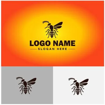 Wasp logo vector art icon graphics for company brand business icon wasp Log.. Stock-Illustration