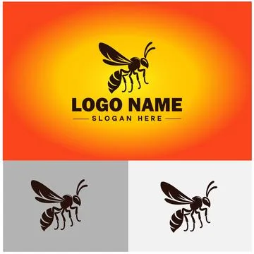 Wasp logo vector art icon graphics for company brand business icon wasp Log.. Stock-Illustration