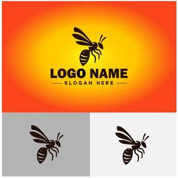 Wasp logo vector art icon graphics for company brand business icon wasp Log.. Stock-Illustration