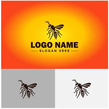 Wasp logo vector art icon graphics for company brand business icon wasp Log.. Stock-Illustration