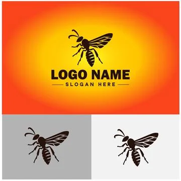Wasp logo vector art icon graphics for company brand business icon wasp Log.. Stock-Illustration