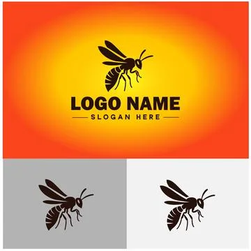 Wasp logo vector art icon graphics for company brand business icon wasp Log.. Stock-Illustration