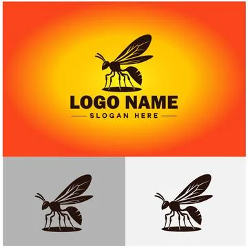 Wasp logo vector art icon graphics for company brand business icon wasp Log.. Stock-Illustration