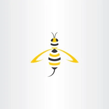 Wasp stylised vector icon logo Stock Illustration