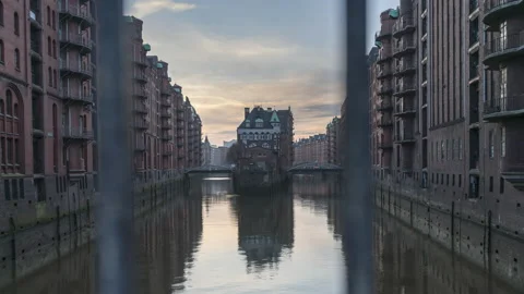 Wasserschloss Hamburg Stock Footage