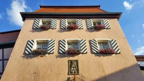 Wassertrdingen is a city in Bavaria Stock Photos