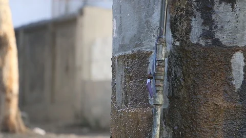 Wastage of Drinking Water. Only 3% of the world's water is fresh water. Stock Footage 86658819