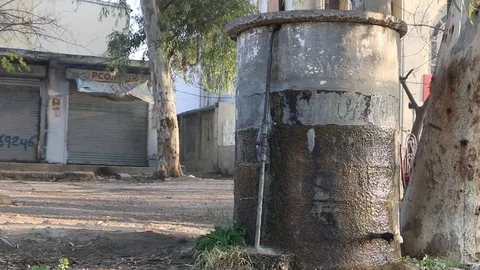 Wastage of Drinking Water. Only 3% of the world's water is fresh water. Stock Footage 86658836