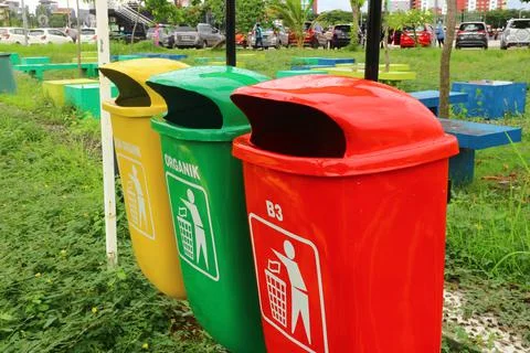Waste baskets Stock Photos
