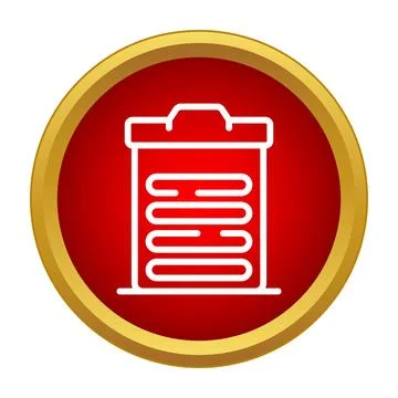 Waste bin garbage trash delete icon design Stock Illustration
