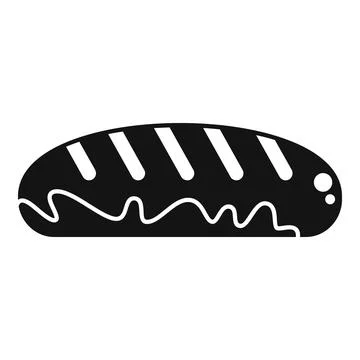 Waste bread icon simple vector. Trash food 库存插图