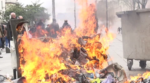 Waste burning Stock Footage 62504161