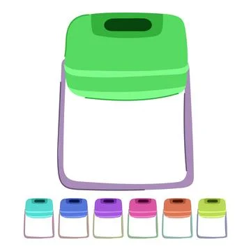 Waste compost bin vector cartoon graphic Stock Illustration