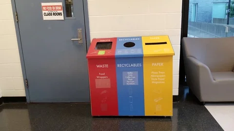 Waste containers 2 Video stock 91052754