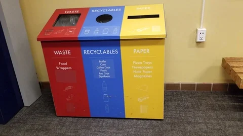 Waste containers Stock Footage 90959549