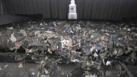 Waste conveyor Stock Footage 202072896