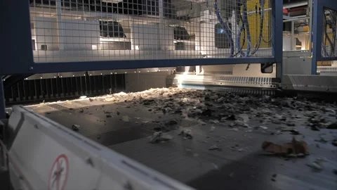 Waste conveyor Stock Footage 202072916