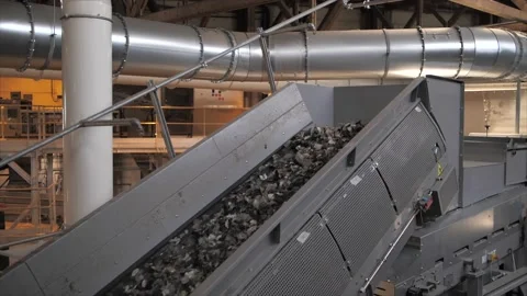 Waste conveyor Stock Footage 202072924