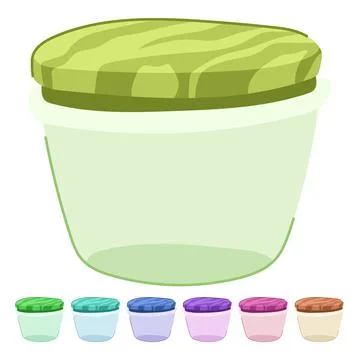 Waste eco friendly jar vector cartoon graphic Stock Illustration