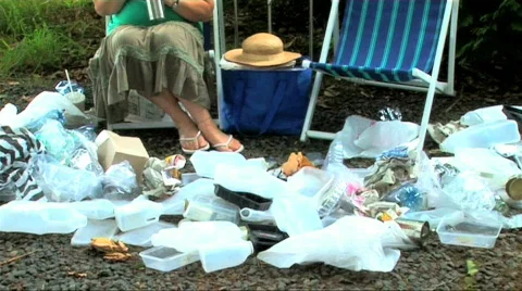 Waste in the environment Stock Footage 146814