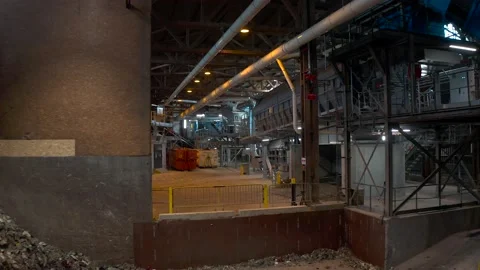 Waste factory drone Stock Footage 202072954