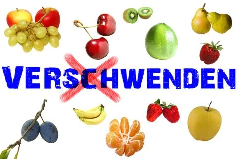 Waste fruit Illustrazione stock