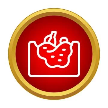 Waste garbage dump environmental pollution clean up icon Stock Illustration
