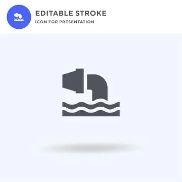 Waste icon vector, filled flat sign, solid pictogram isolated on white, logo  Stock Illustration