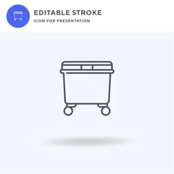 Waste icon vector, filled flat sign, solid pictogram isolated on white, logo  Stock Illustration