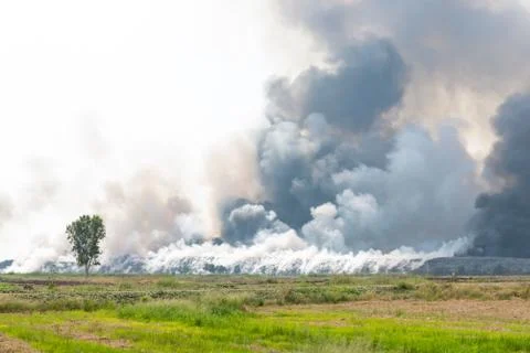 Waste incineration Stock Photos