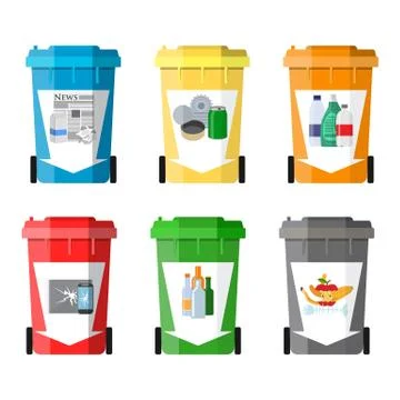 Waste management concept Illustrazione stock